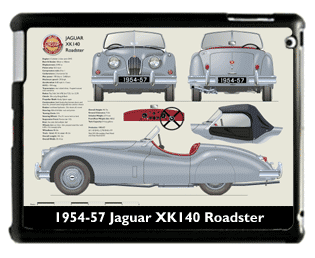 Jaguar XK140 Roadster (disc wheels) 1954-57 Large Table Cover